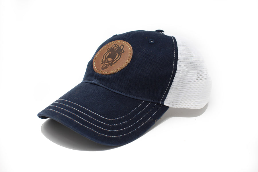 Bison Hat - Navy & White