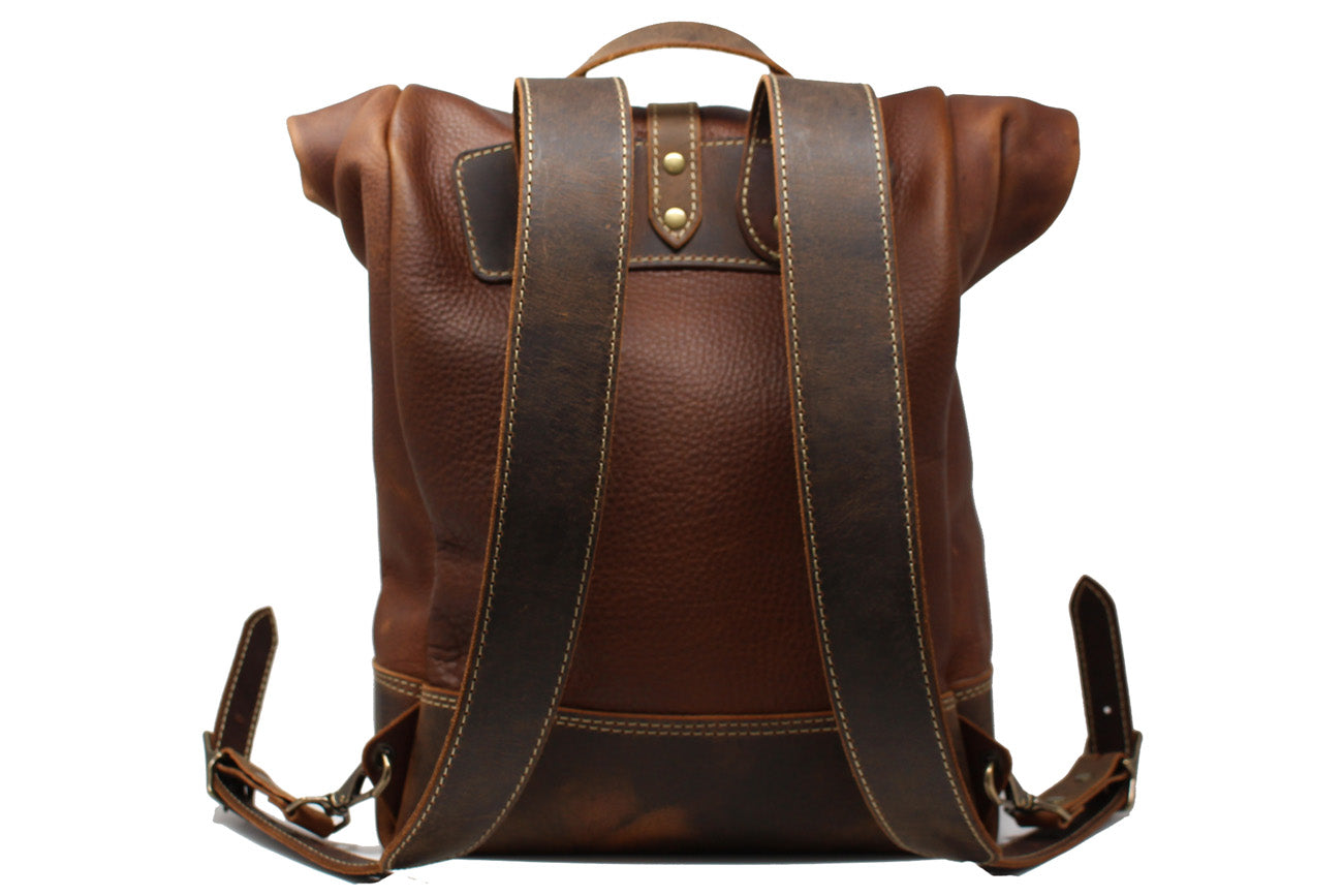amazon leather roll back backpack Ranger Roll Top Backpack