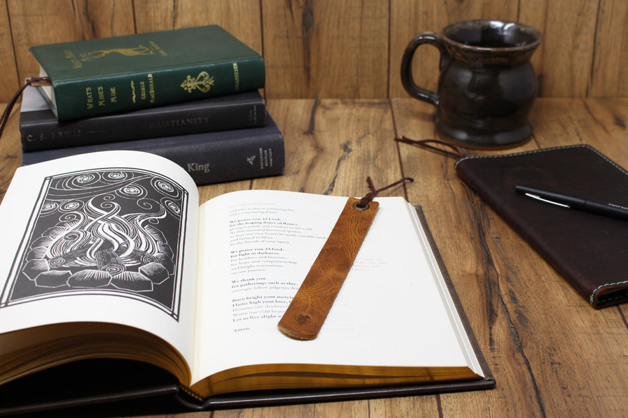 Leather Bookmarks - Set of 3