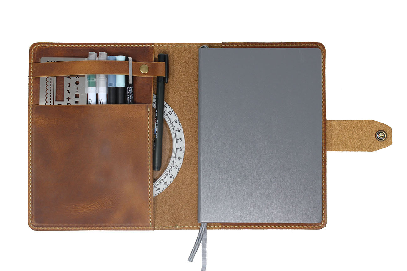 Leuchtturm1917 / A5 Bullet Journal Leather Cover - GROWLEY LEATHER CO.