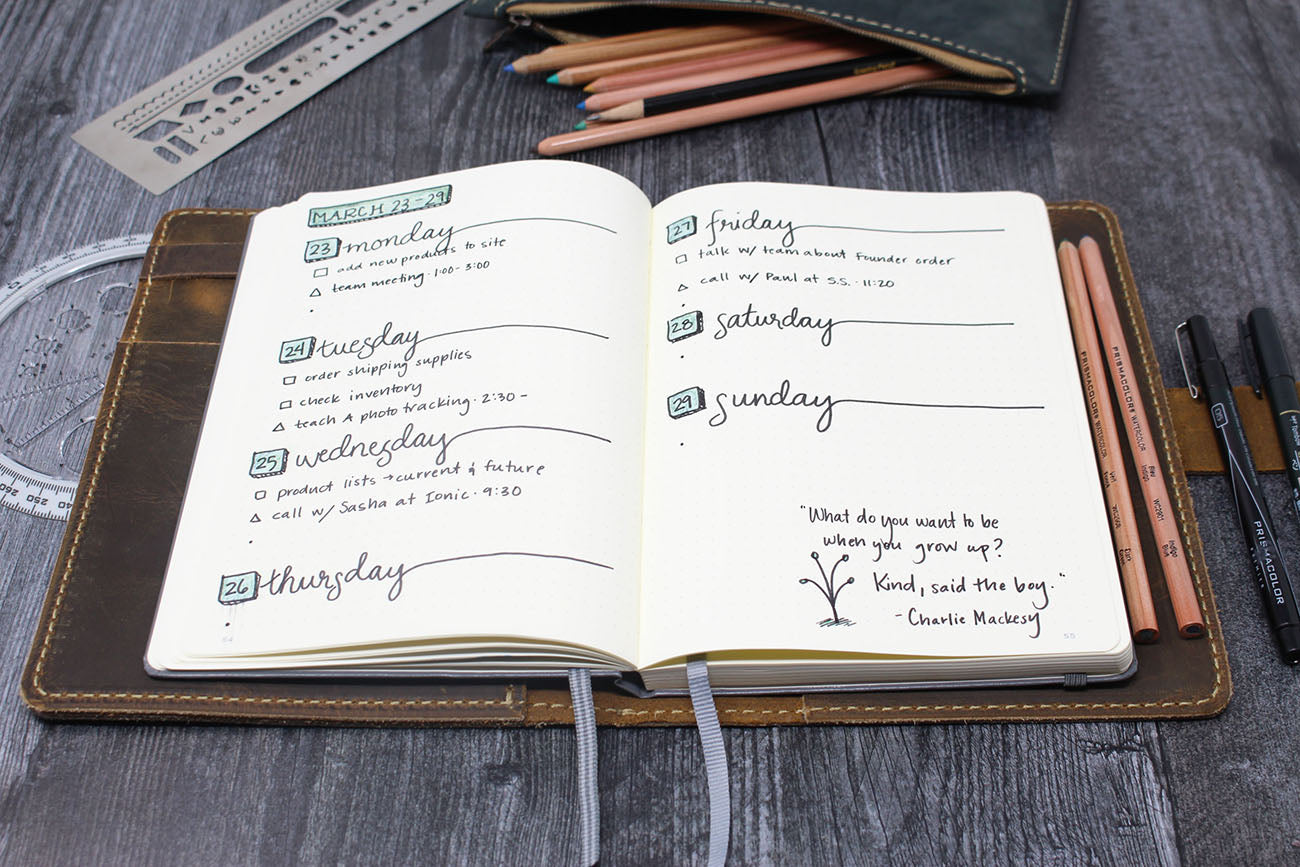 Rabbit Room Leuchtturm1917 / A5 Bullet Journal Leather Cover - GROWLEY ...