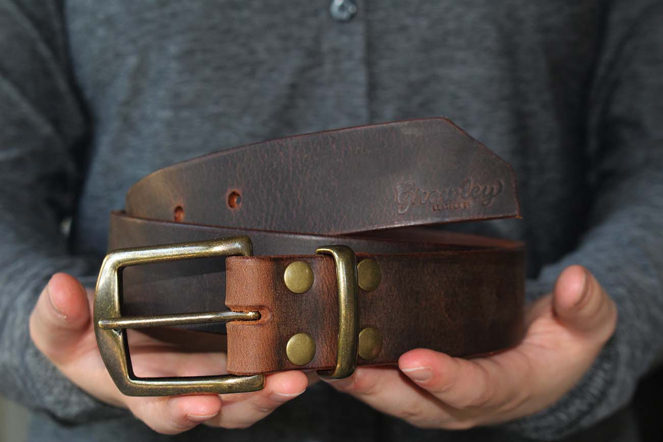 Forfærde gasformig Kristus Watson Buffalo Belt - GROWLEY LEATHER CO.