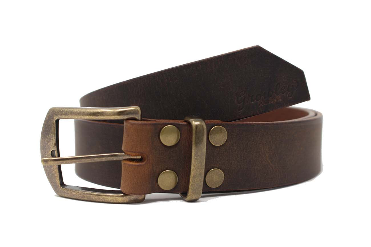 Buffalo Leather Belt - 40, Badlands Russet