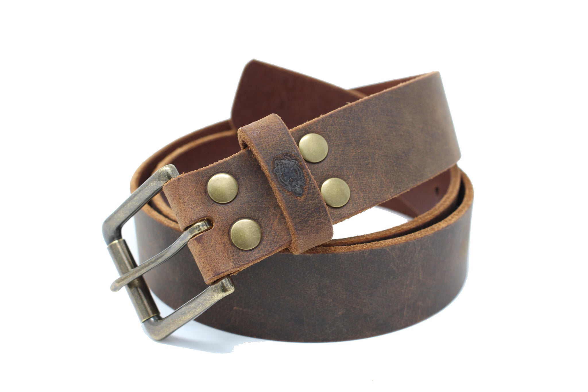 True Blue Buffalo Belt - GROWLEY LEATHER CO.