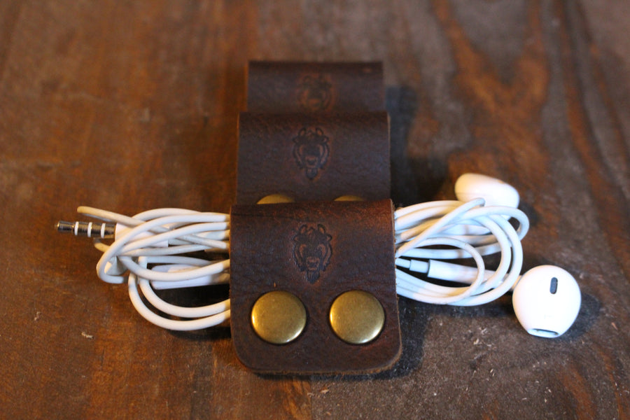 Leather Cord Wraps - Espresso