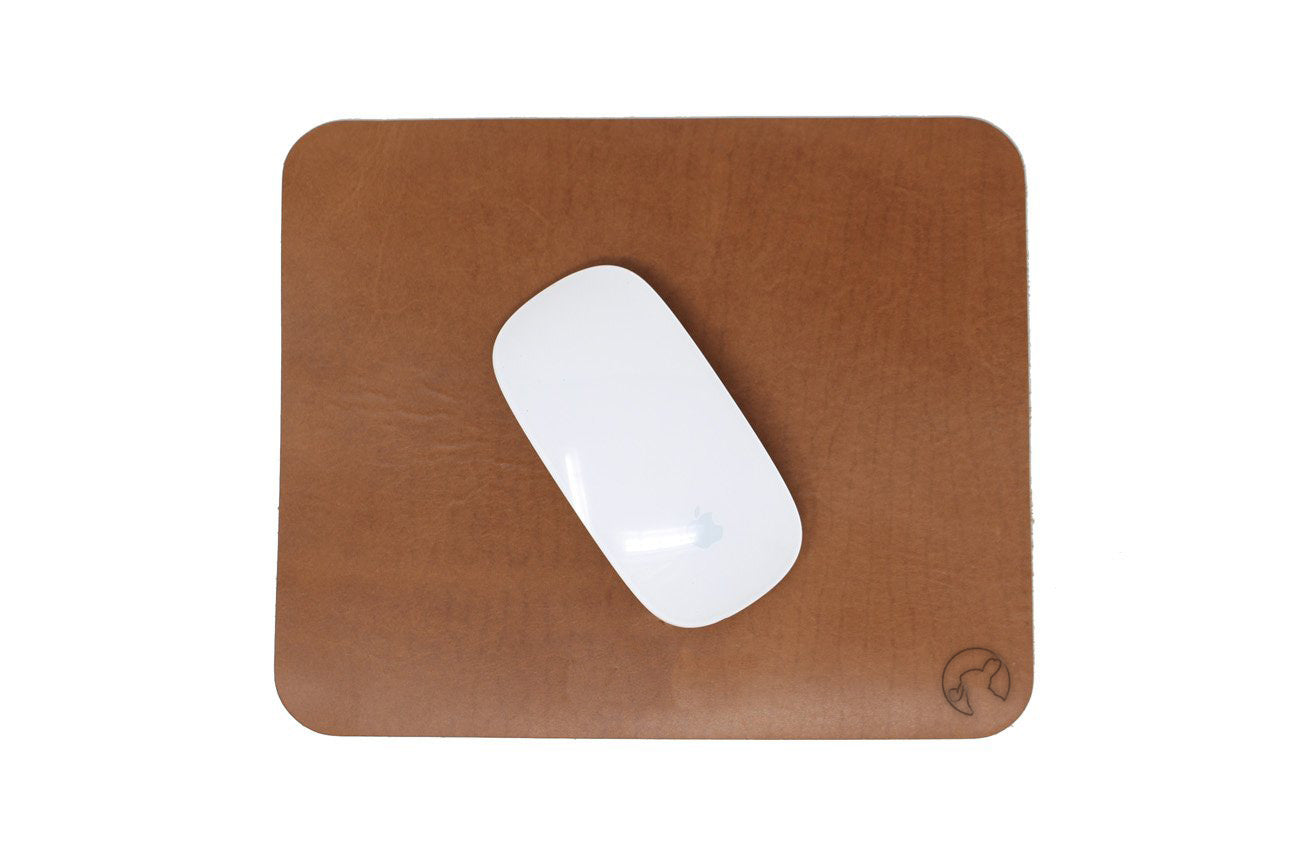 Rabbit Room Leather Mouse Pad